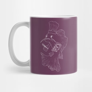 Chef Fish (Chalkboard Style) -- gifts for bakers, chef, making cookies Mug